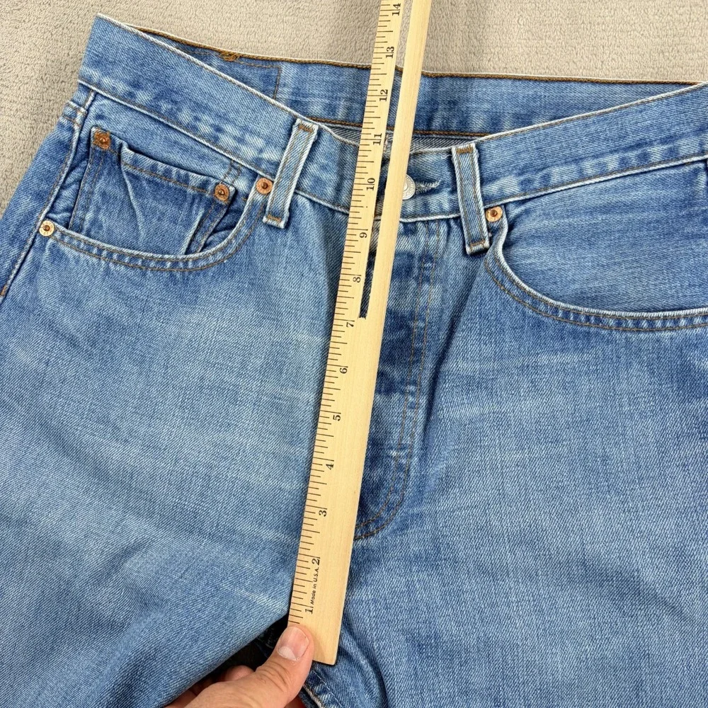 Vintage Levis 501 Jeans Men 30x33 (Tag 31x34) Blue Denim Button Fly Made Hungary
